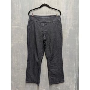 Westbound Pull On Dark Wash Straight Leg Jeans 10 Petite